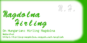 magdolna hirling business card